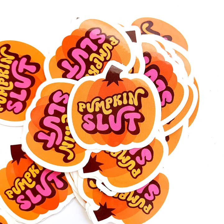 Krystan Saint Cat - Wholesale Sticker - Pumpkin Slut Mini Sticker3