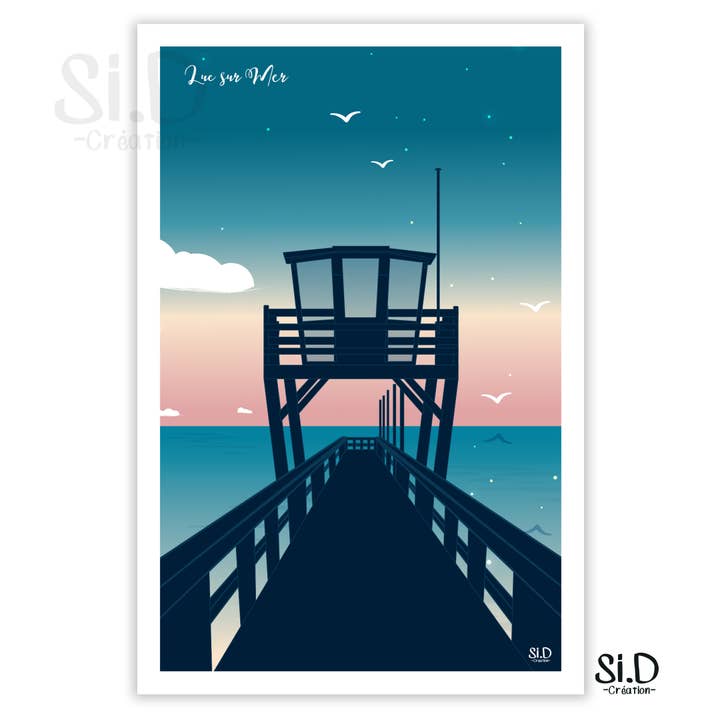 Giorno del molo Luc sur Mer per la vendita all'ingrosso da parte di Si.D