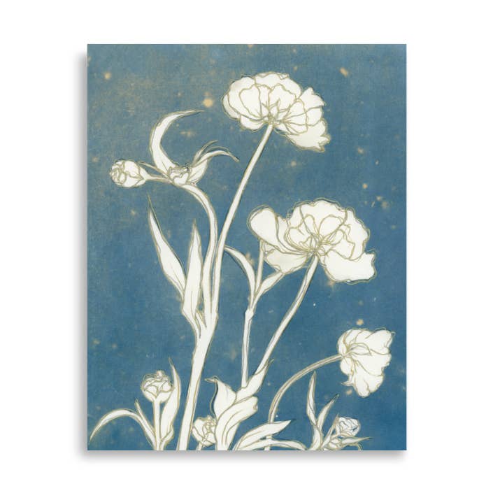 "Butterfly Ranunculus" Botanical Art Print for wholesale by Nat Joy Design