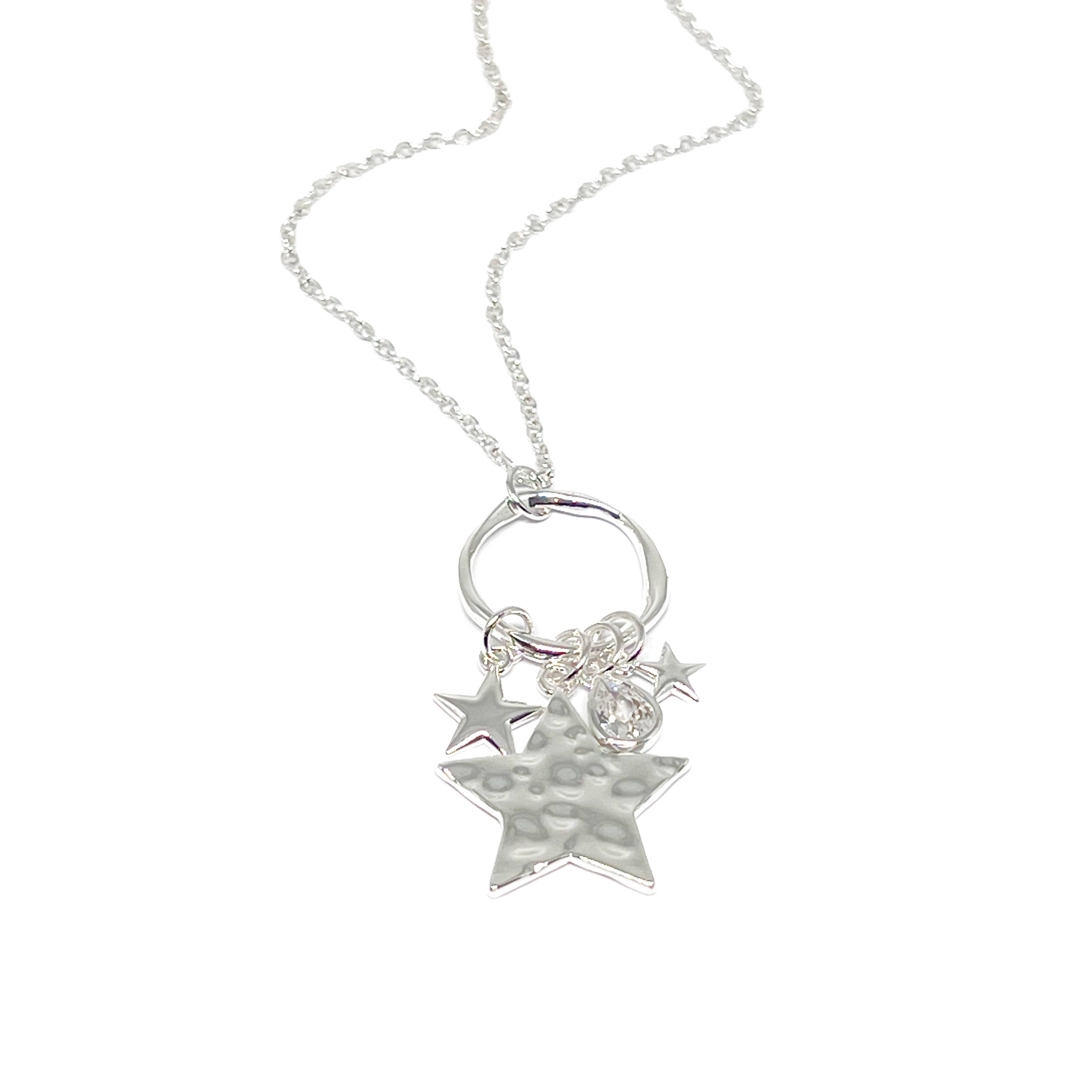 Clementine Jewellery – wholesale Pendant/charm necklace – Joanna Star Necklace - Silver0