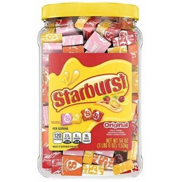 O'Shea's Candies Sweet Shop - Wholesale Hard Candy - Tub Canister Nostalgic 1960 Starburst Original Retail 5/$11
