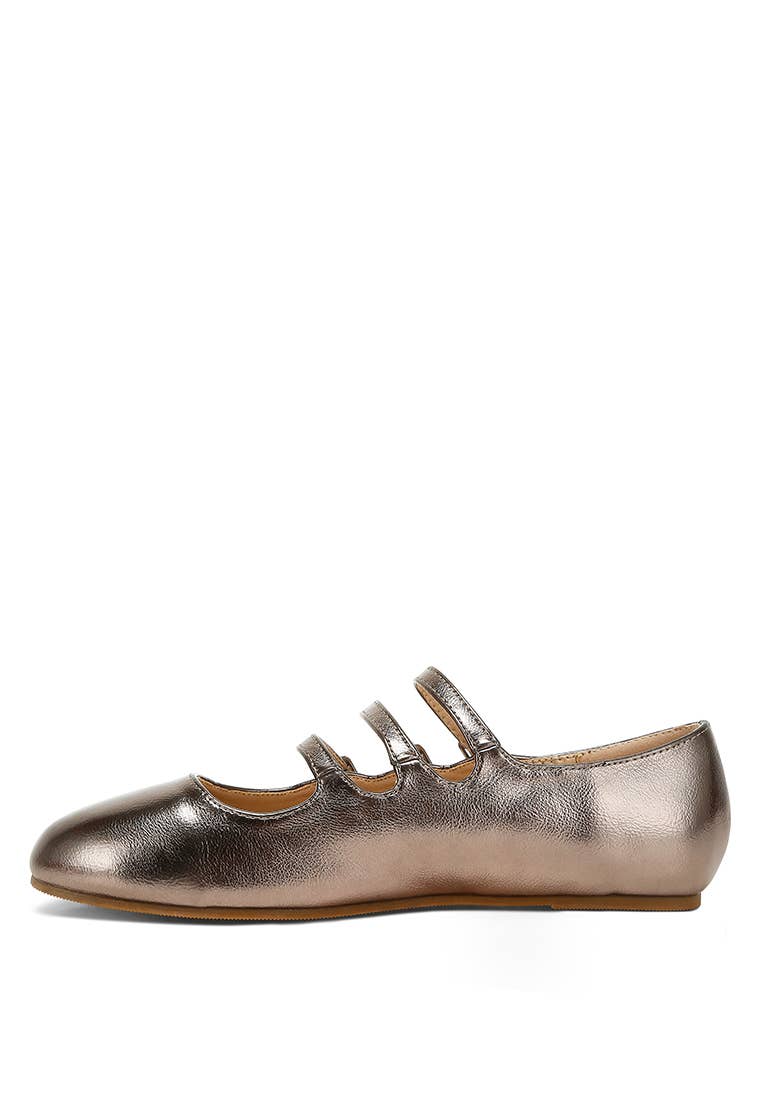 Rag Company - Wholesale Flats - Women's - Macarina Triple Strap Mary Jane Ballerinas8
