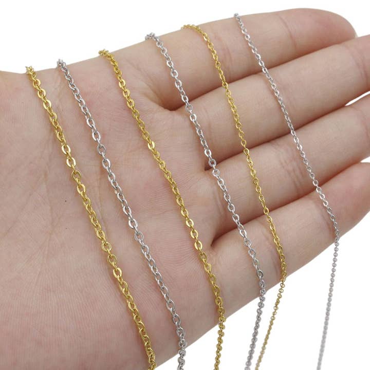 Gypsy Soul - Wholesale Link & Chain Necklace - Stainless Steel Necklace Chain - 20 Pcs