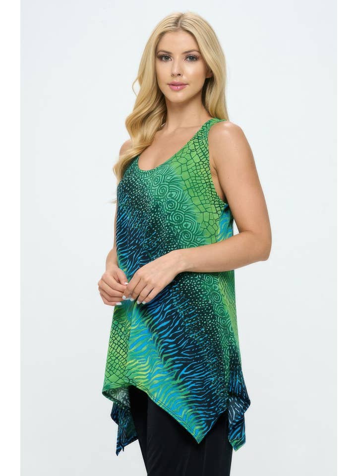 CC Wholesale Clothing - Wholesale Tunic - Women's - Plus Size Hit Shark Bite Hem Tank3