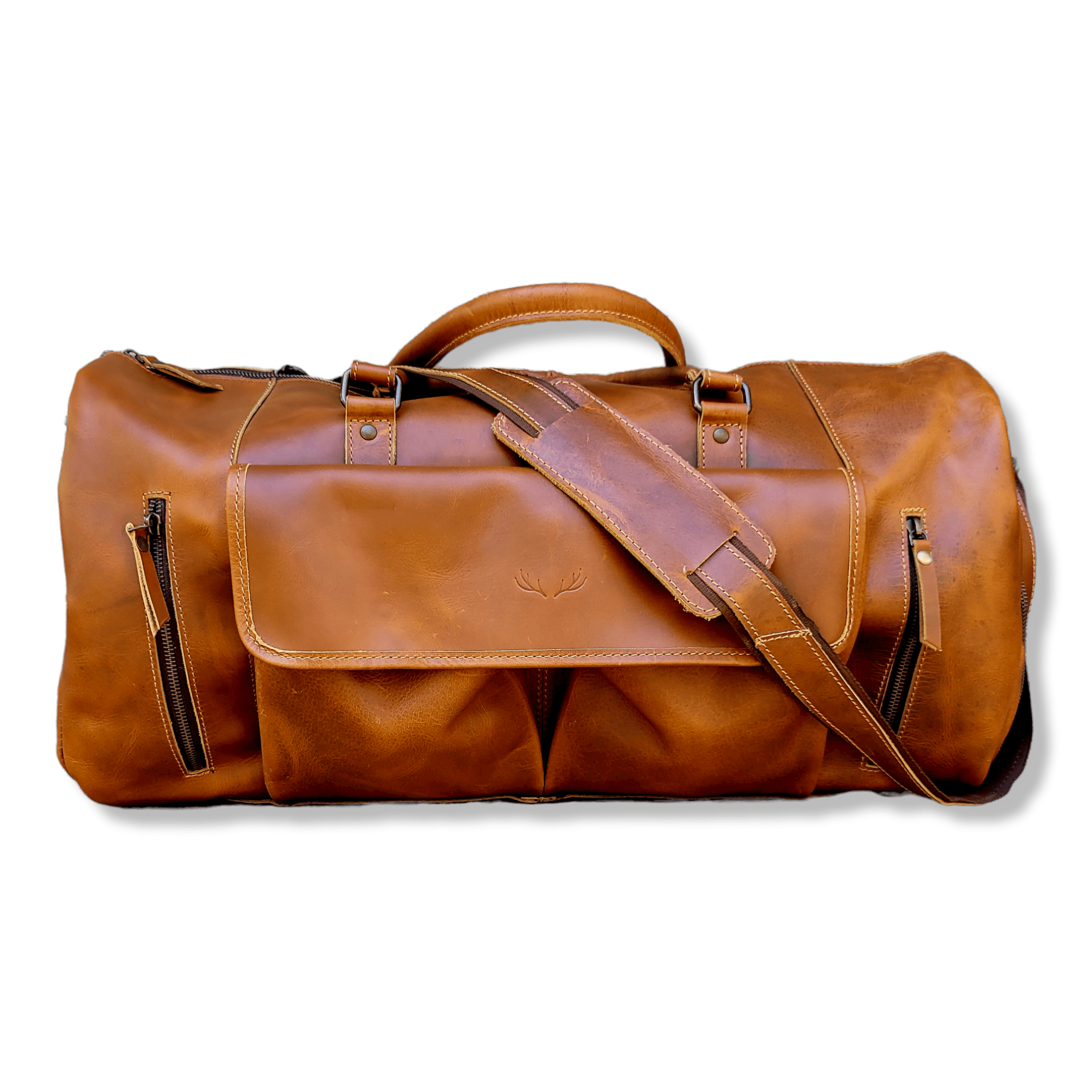 Ranch Junkie - Wholesale Weekender Bag - Unisex - Denali Vintage Saddle Leather Weekender Leather Duffel Bag10