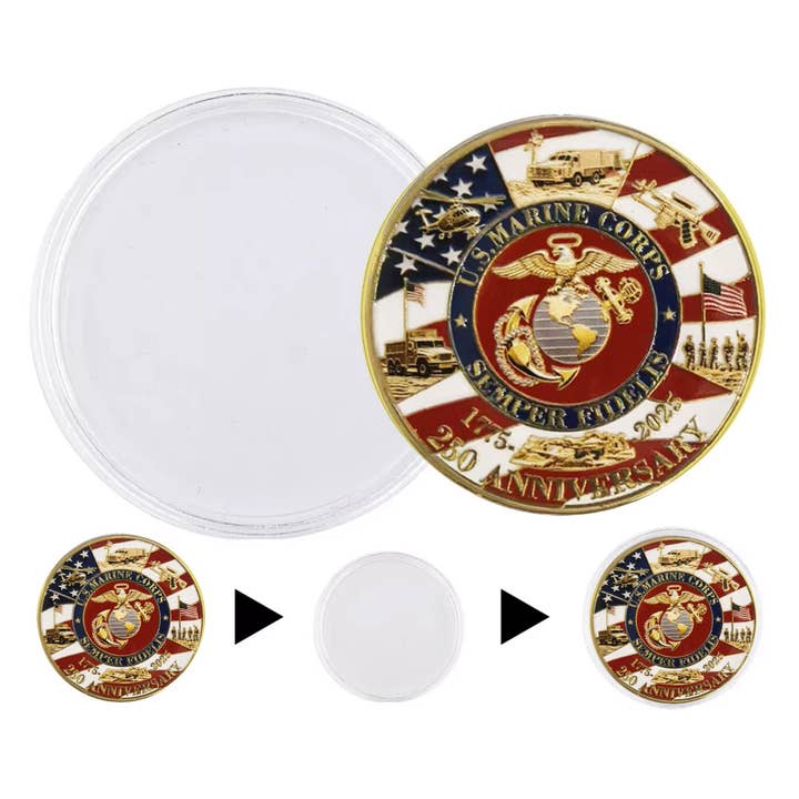 Blinkee.com, LLC - Wholesale Keepsake coin/token - Legacy March Edition US Marine Corps 250th Anniversary Coin3