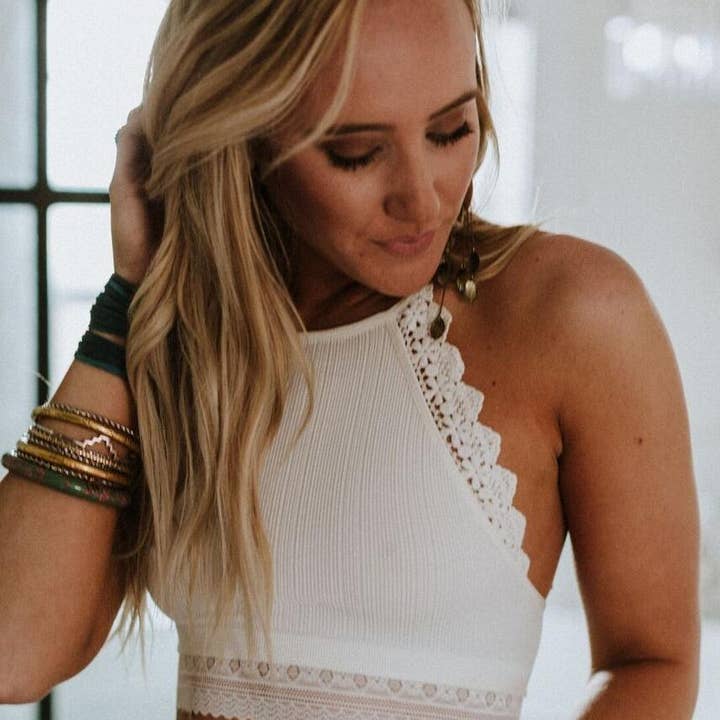Light Of The Moon Crochet Trim Bralette - Ivory and other Purchase Wholesale b d or. Free Returns & Net 60 Terms on Faire trending on Faire.