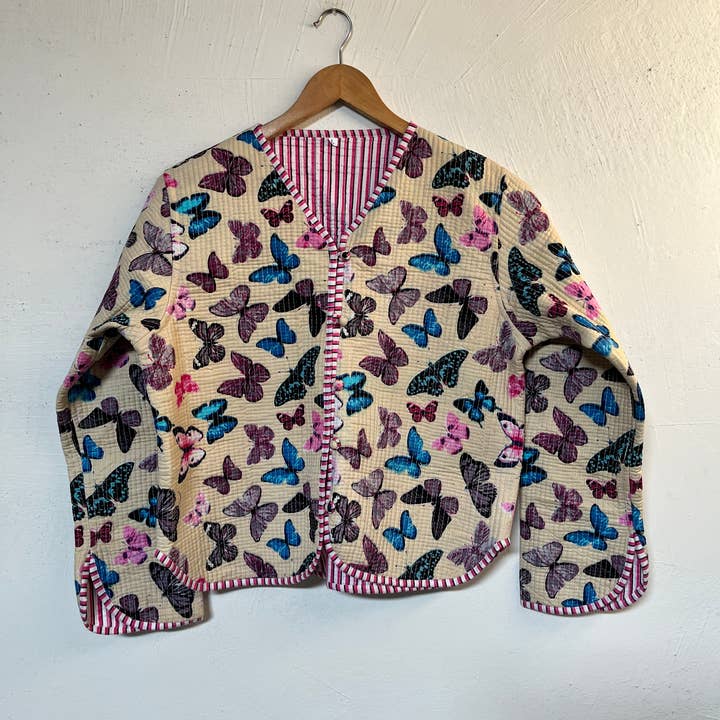 Flyra Reversible Cotton Quilted Jacket for wholesale by Ayras World