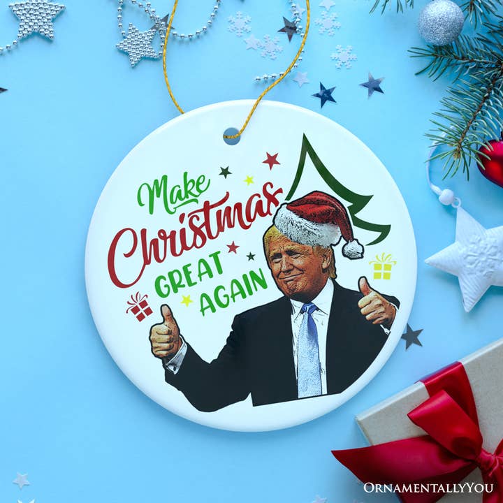 OrnamentallyYou - Wholesale Ornament - Donald Trump Make Christmas Great Again Ornament