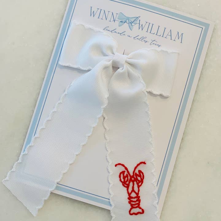 Winn and William - Wholesale Hair Bow - Kids - Crawfish Bow0