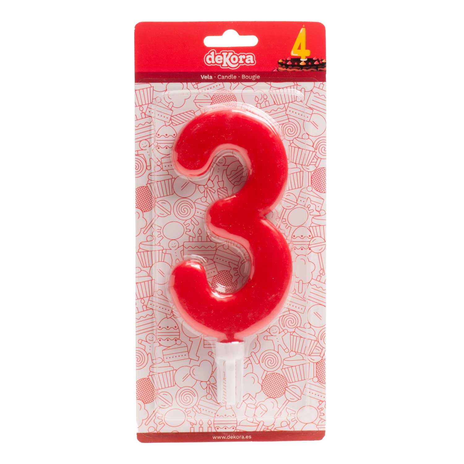 red Giant birthday candle for cakes, 15 cm for wholesale on Faire15