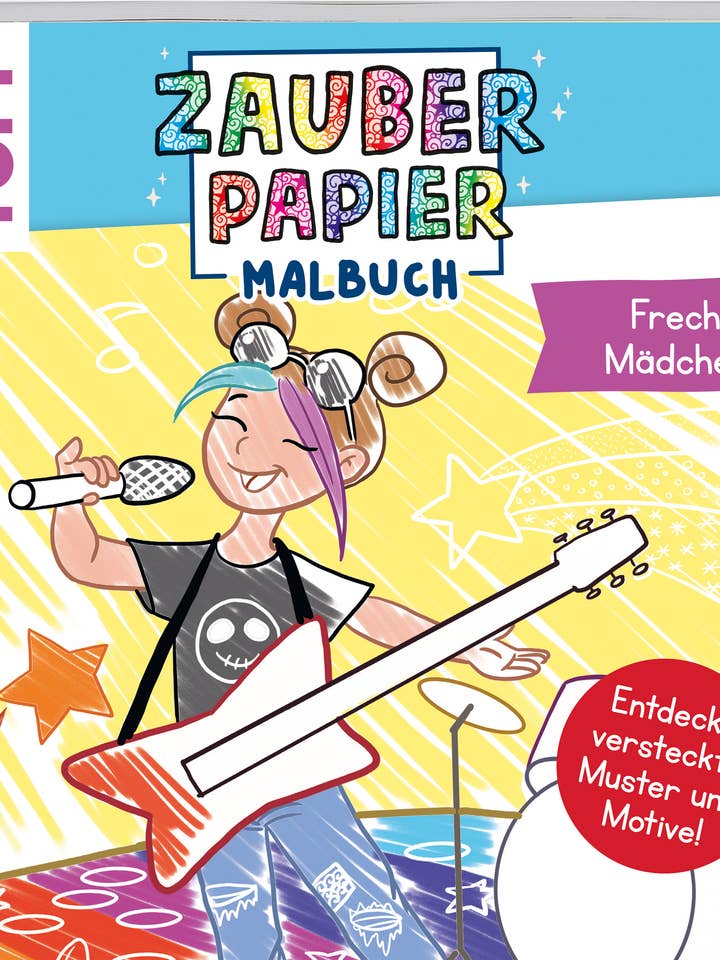 Libro de colorear de papel mágico Naughty Girls para venta al por mayor de frechverlag TOPP & BusseSeewald