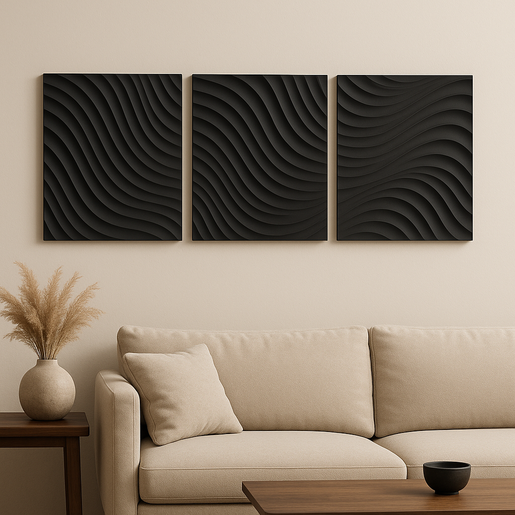 Studio Arks – wholesale Gallery wall set – Parametric Flow Wall Panel Set (Set of 3)0