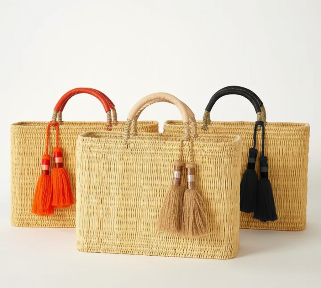 High crafty - Wholesale Beach Bag - Medina Tassel Basket – Handmade Rattan Tote Bag | Moroccan S0