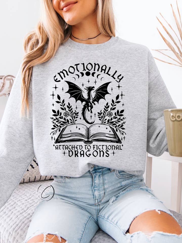 CMD Wholesale - Wholesale Graphic Sweatshirt - Unisex - Emotionally Attached Sweatshirt1