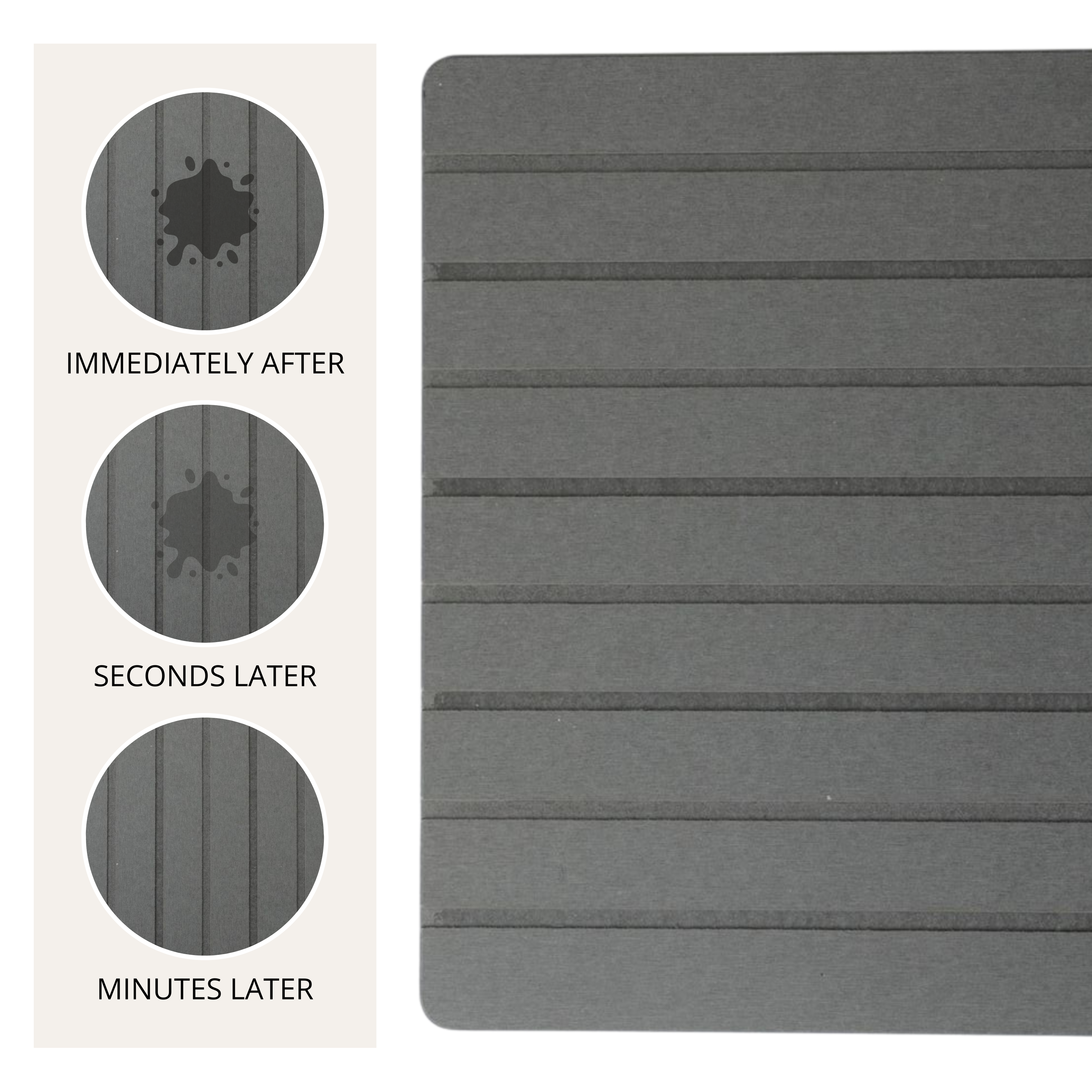 The Brandt Haus - Wholesale Dish Drying Mat/Rack - Quick Drying Diatomaceous Earth Dish Mat4