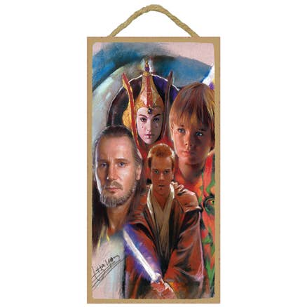 Star Wars 5" x 10" wood plaque, sign for wholesale by SJT Enterprises, Inc.