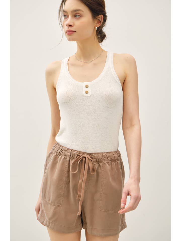 Be Cool - Wholesale Shorts - Women's - NEW COLOR-HIGH RISE PULL ON TENCEL SHORT 13