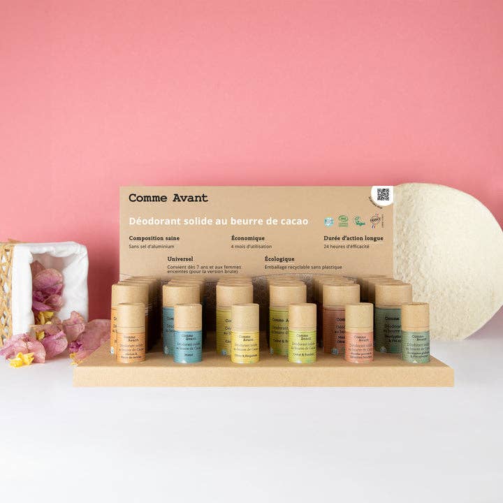 Deodorantdisplay + testers voor wholesale door Comme Avant