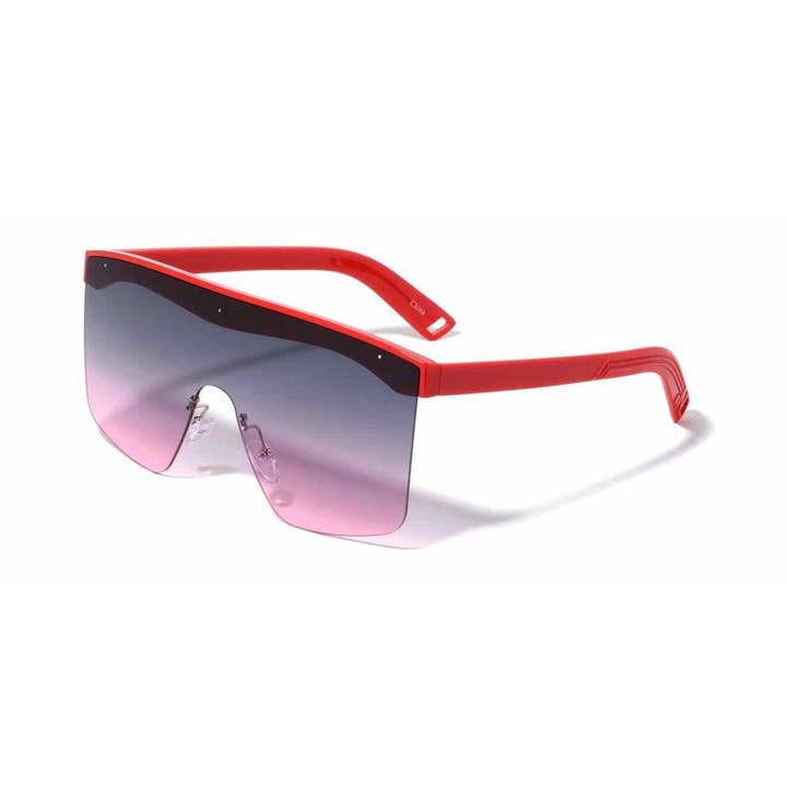 Sunrayzz Imports - Wholesale Sunglasses - Unisex - Rimless One Piece Shield Lens Shades p67185