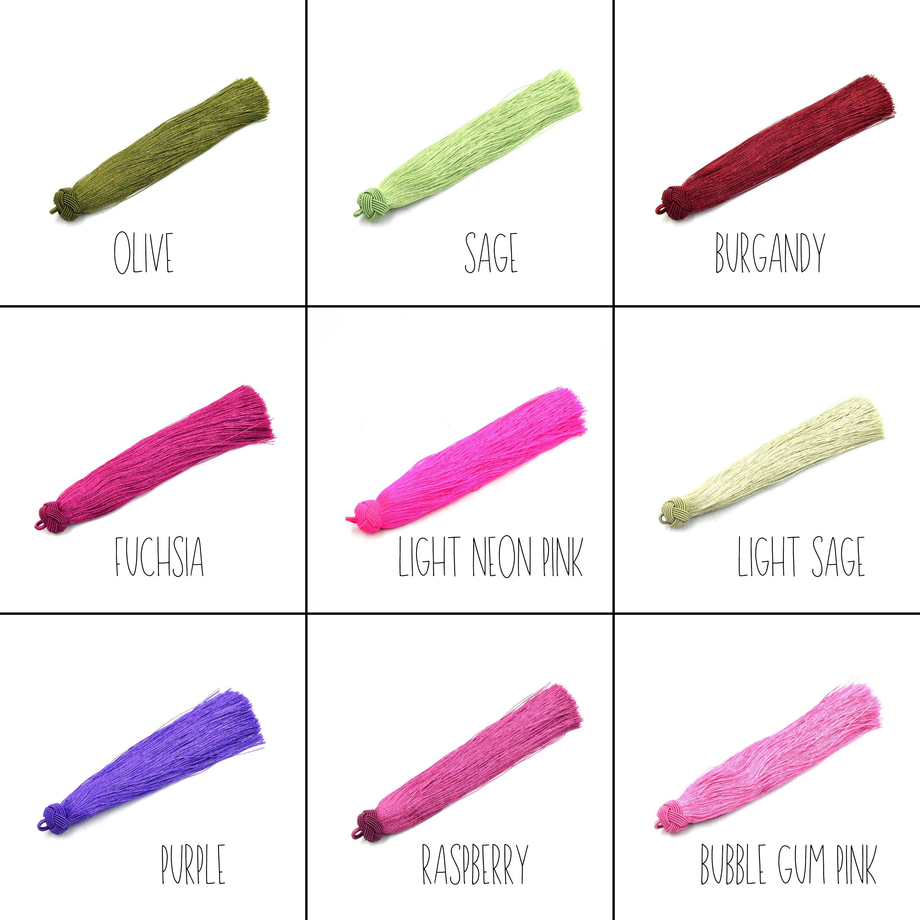 Only Beads - Wholesale DIY Craft Kit - Tassels | Knot Cap Tassel Silk Mala Gypsy Tassel Pendants5