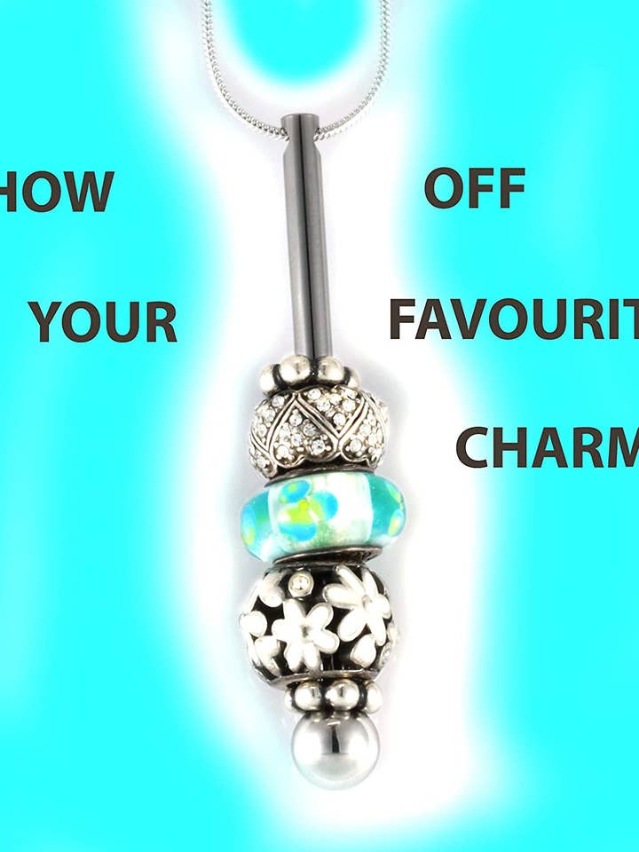 Charm Holder | The Varenna Charm Necklace Creates Charm Necklaces that You Want using Your Own Charms Compatible with Pandora This is a Great Gift for Someone with Charms they are proud of for wholesale by Dave The Bunny