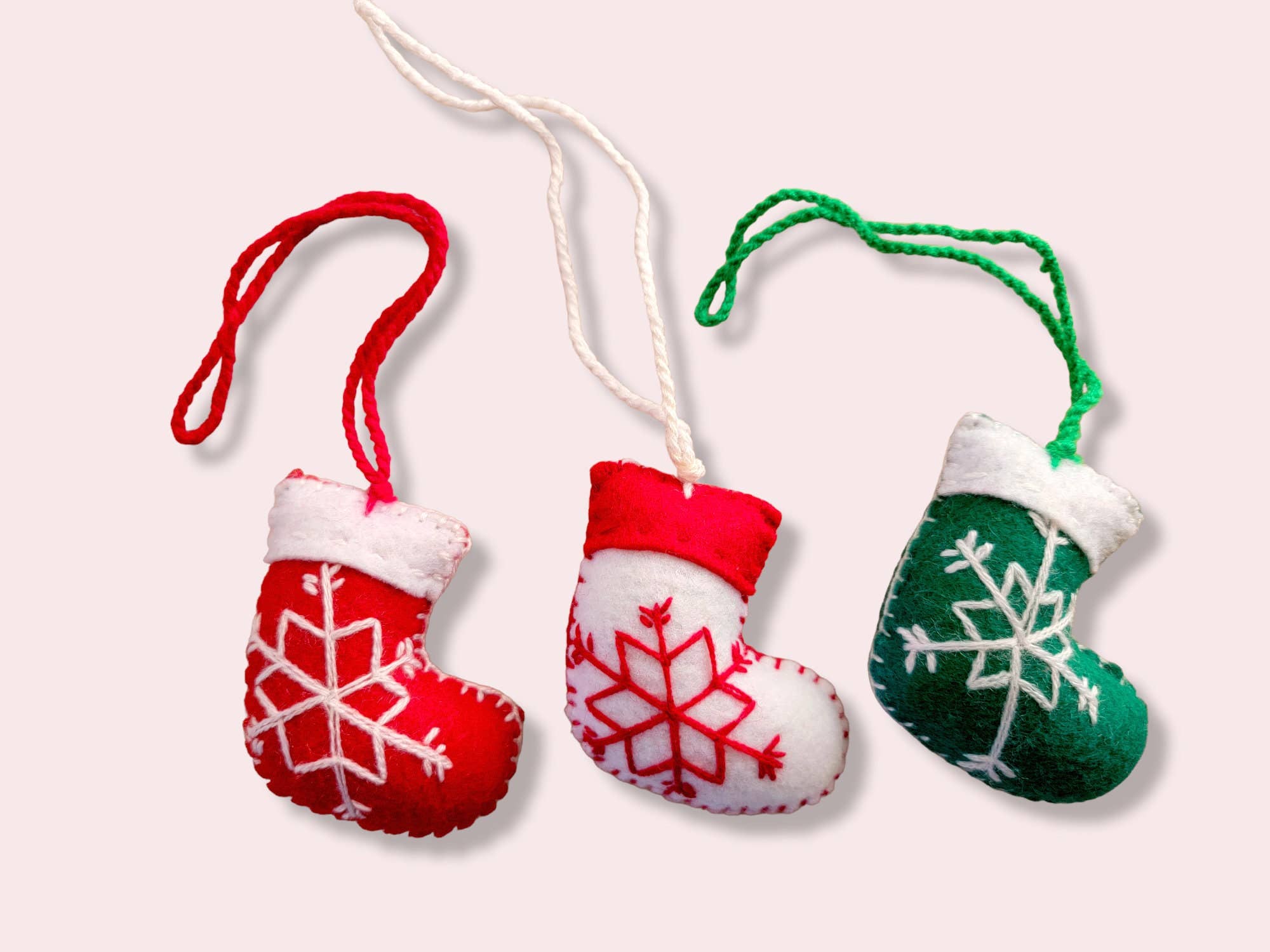 Mom And Pup Co. - Wholesale Ornament Set - Mexican Christmas Ornaments - Felted Christmas Ornaments Set7