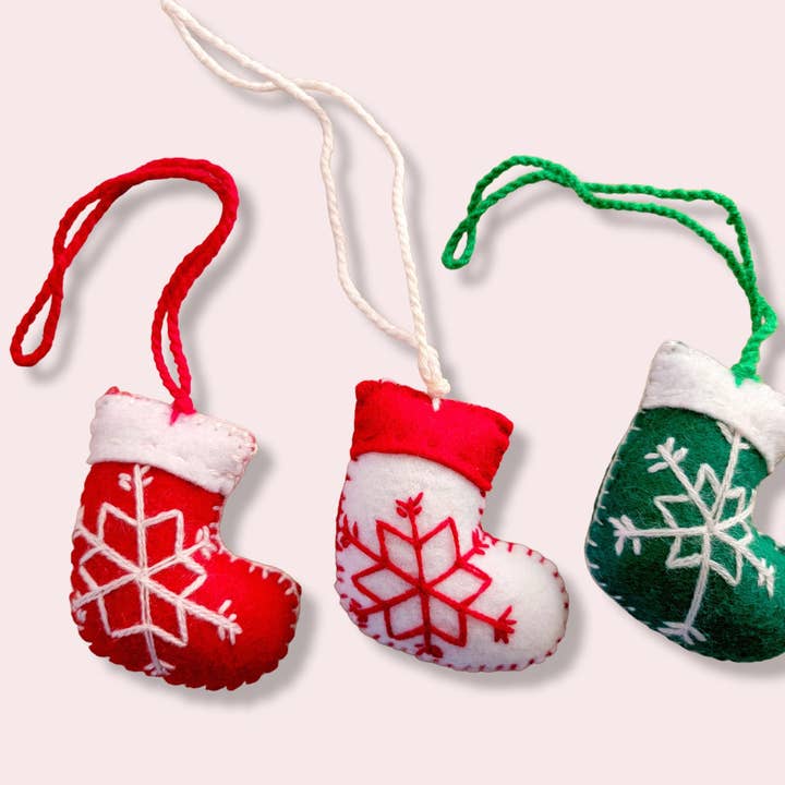 Mom And Pup Co. - Wholesale Ornament Set - Mexican Christmas Ornaments - Felted Christmas Ornaments Set7
