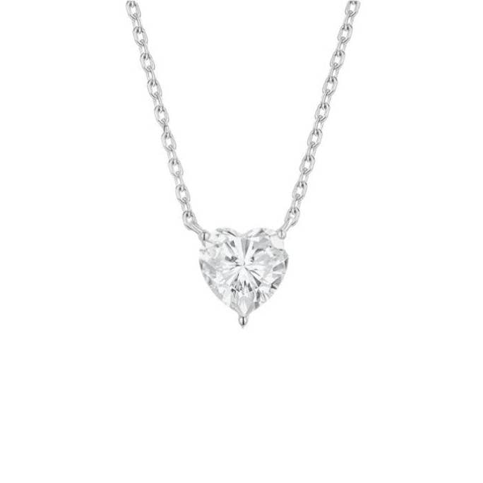 Heart Moissanite Necklace for wholesale by El&Elle