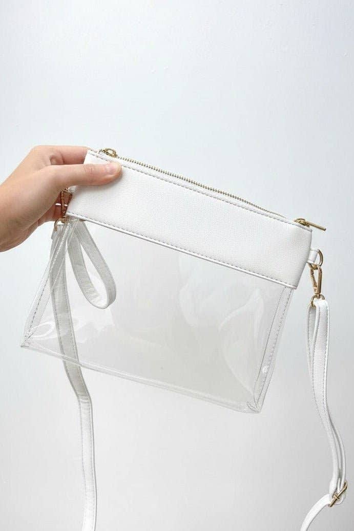 MiMi Wholesale - Vente Sac à bandoulière – femme - Sac à bandoulière/pochette transparent Game Day AD200T11
