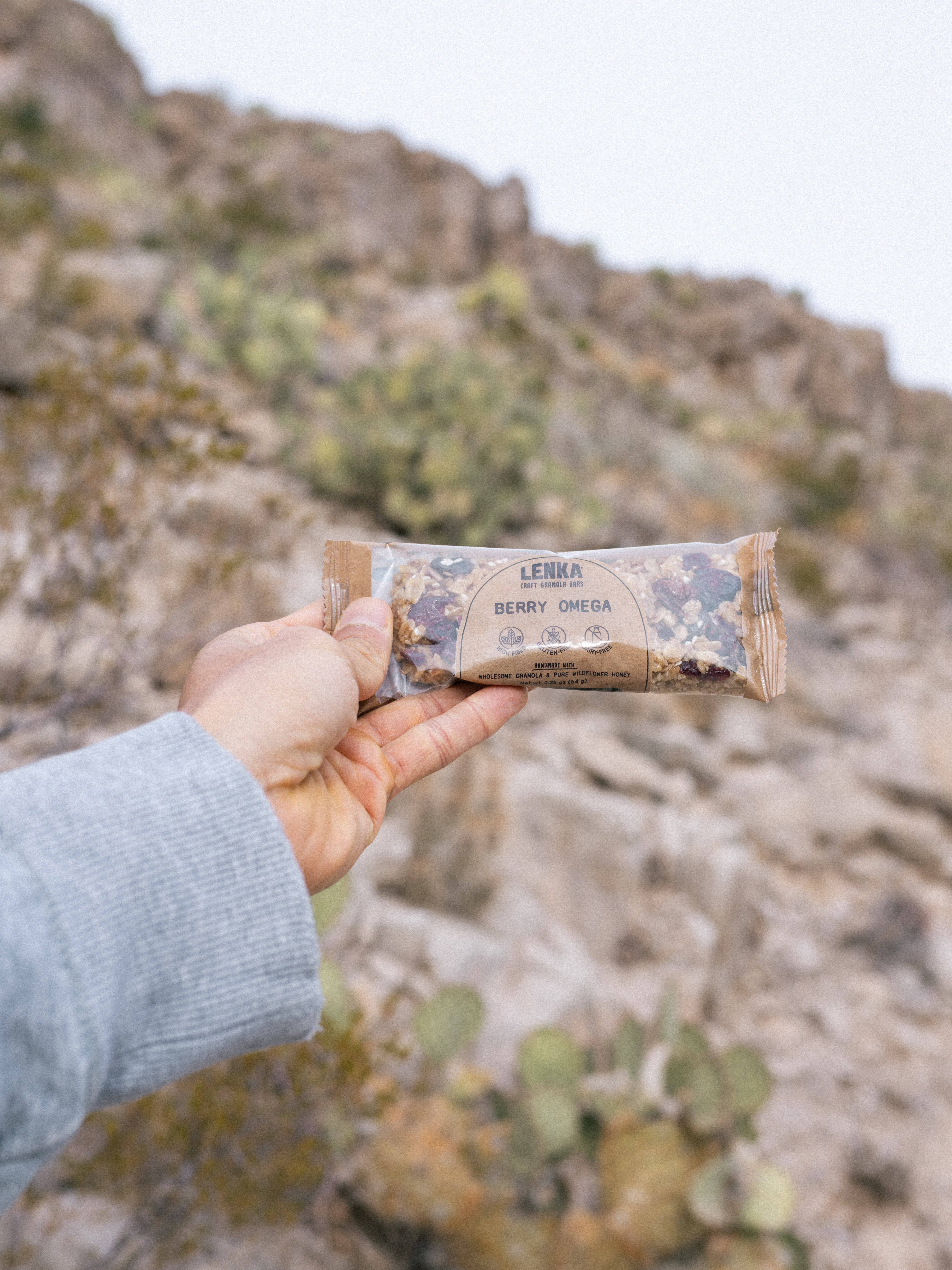 Lenka Craft Granola Bars - Wholesale Snack Bar - Berry Omega Granola Bar -High Fiber, Gluten-Free, Dairy Free1