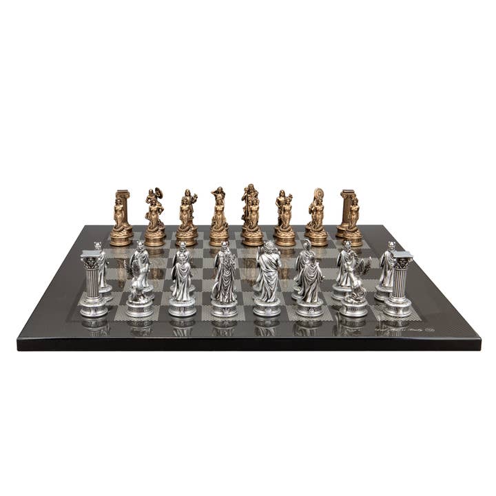 Échiquier avec finition en fibre de carbone European Warriors, 50 cm pour la vente par Dal Rossi Italy