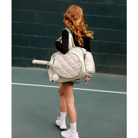 Caraa - Wholesale Sports Bag - Unisex - Tennis Quilted Duffel in Ivory1