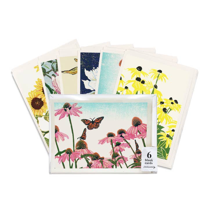 Assorted Flowers Blank Greeting Card Boxed Set for wholesale by Peninsula Prints