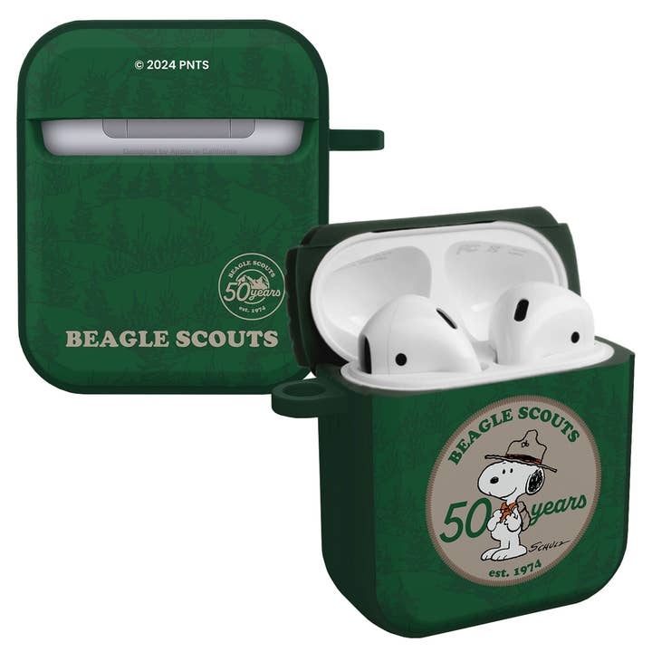 Cover protettiva Peanuts Beagle Scouts HDX per Apple AirPods Gen 1 e 2 per la vendita all'ingrosso da parte di Affinity Bands