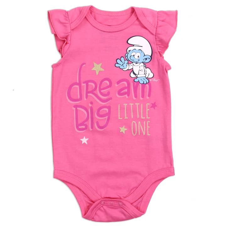 SMURFS Girls Single Creeper for wholesale by Penguin Kids Wear