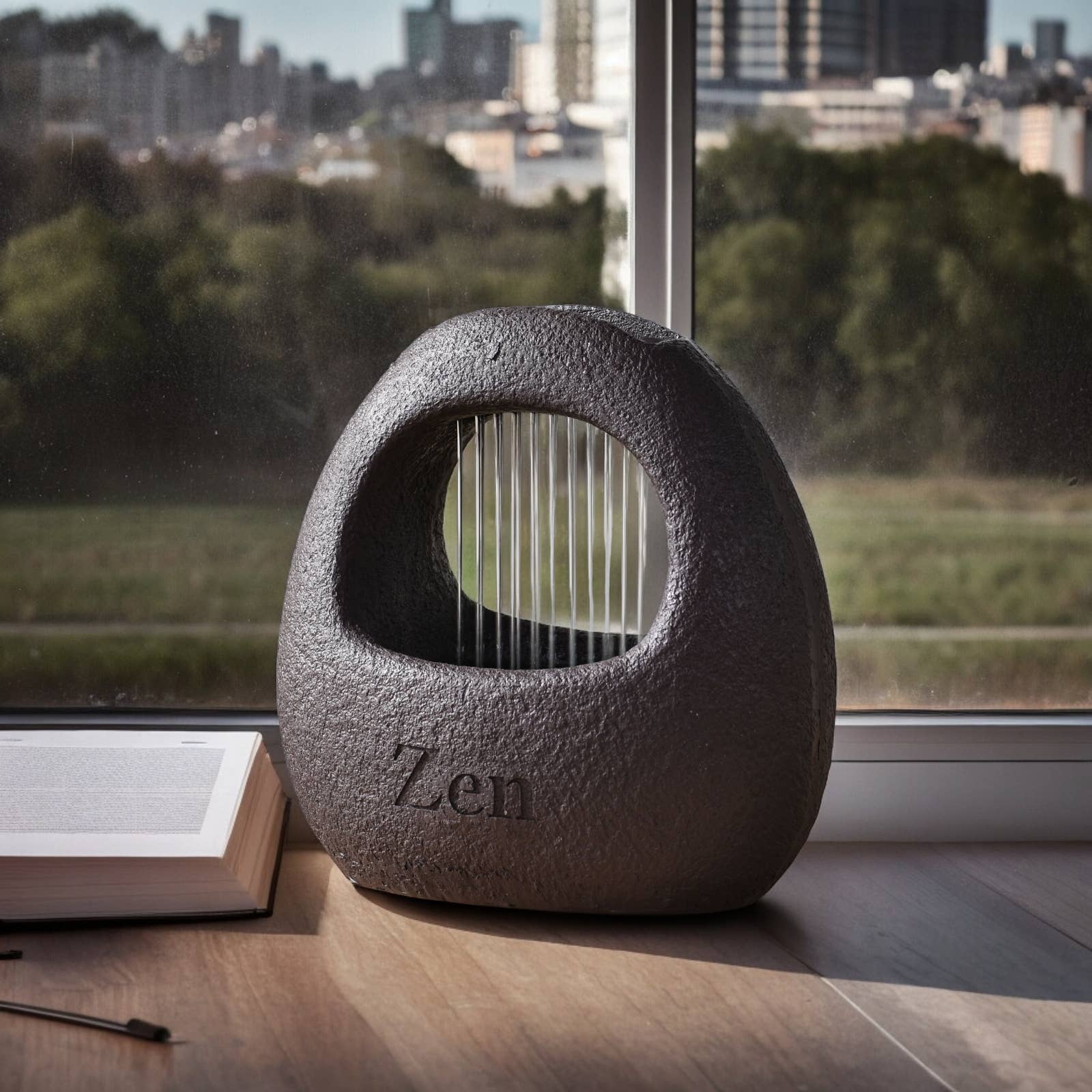 Zen'Arôme – Objeto de mesa decorativo por atacado – Fonte de Água Cesta - Estilo Moderno com Iluminação Colorida9