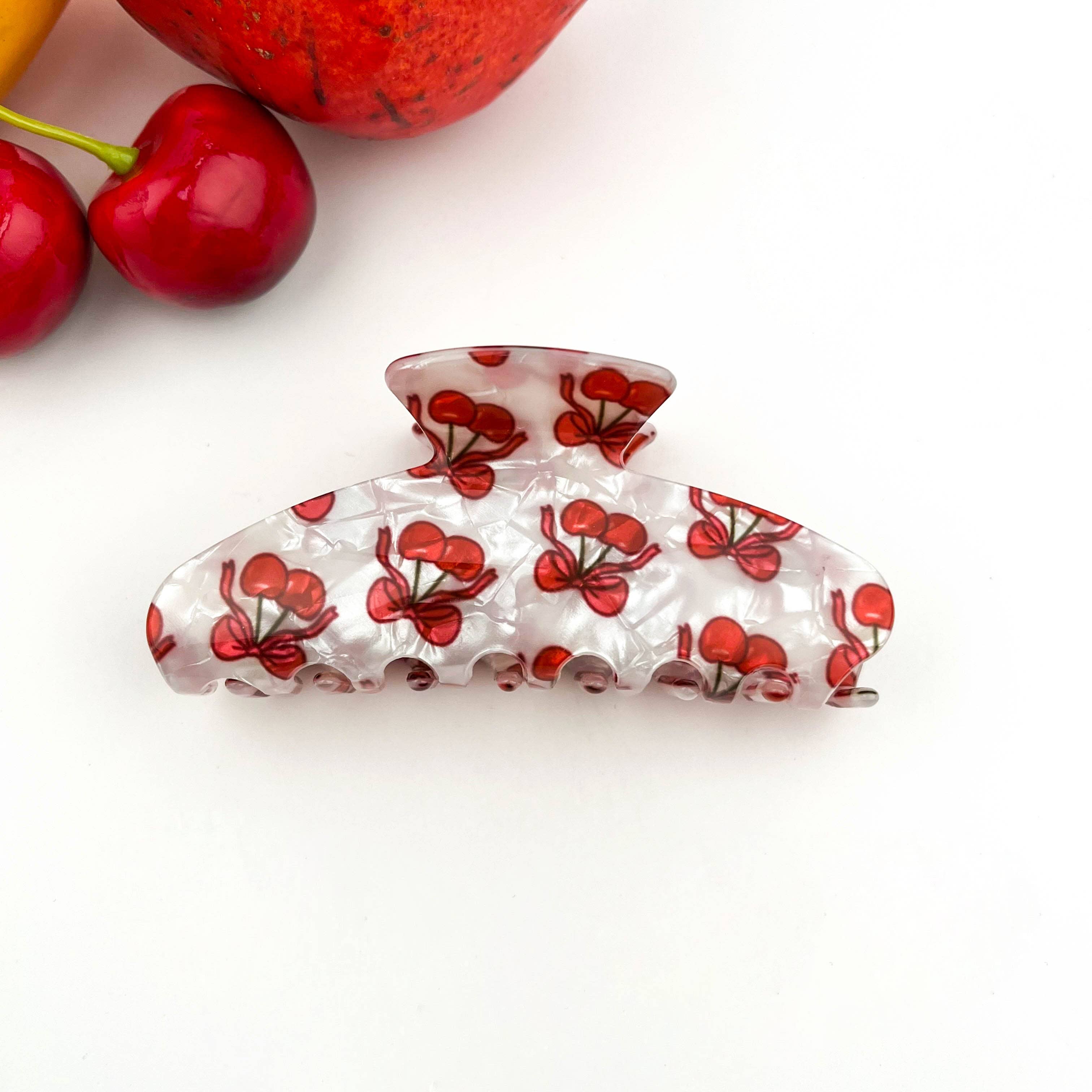 TheDivaSoap - Wholesale Hair Clip - Women's - Fruity Hair Clip, Cherry & Strawberry Hair Claw Clip1