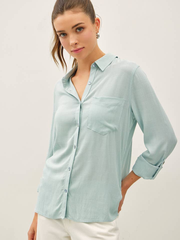 CHEMISE À BOUTONS PRINTEMPS pour la vente par Be Cool