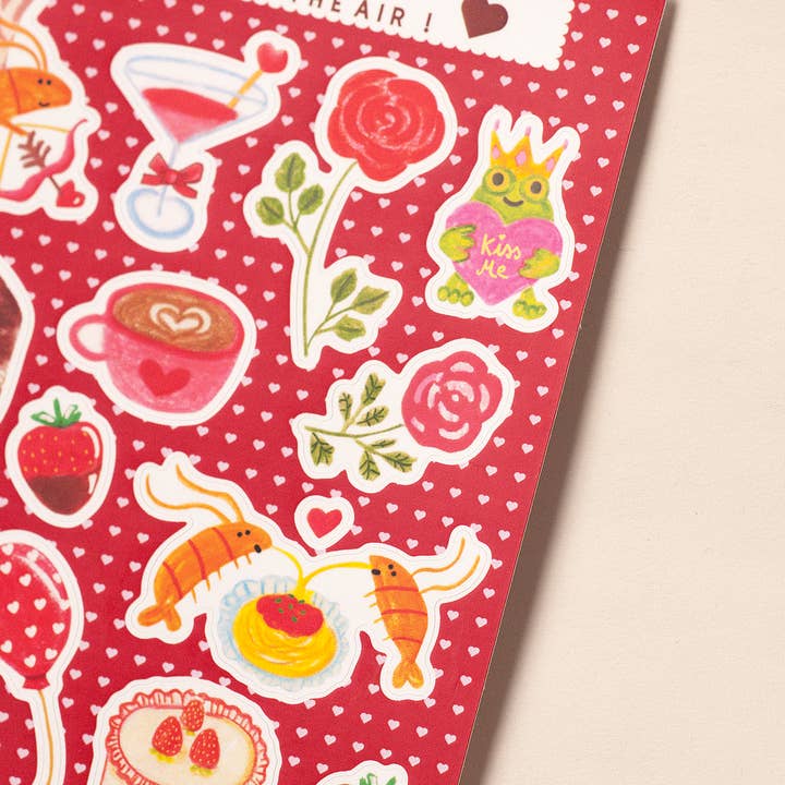 Studio Narine - Wholesale Sticker - Love is in the air! A6 sticker sheet3