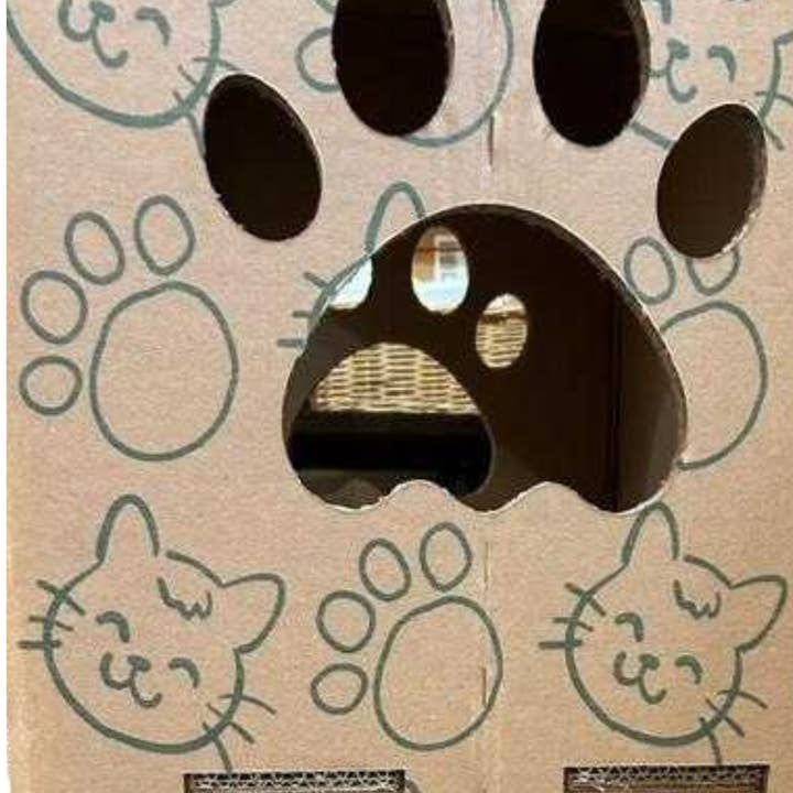 Designer Pet Products, LLC - Wholesale Pet Scratcher - Cat - Cat House- Cardboard Premium 2-Floor6