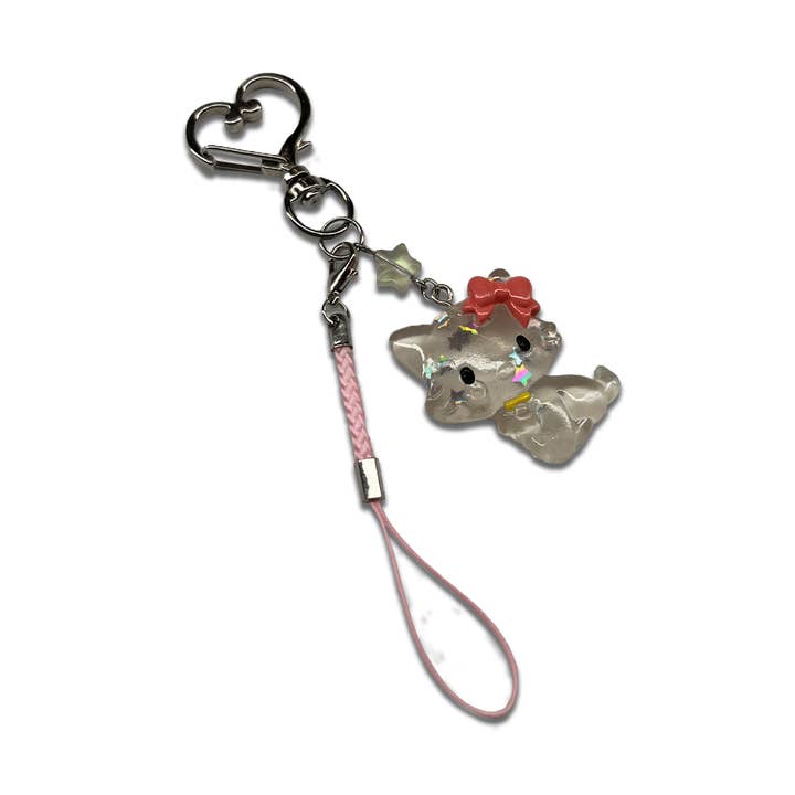 HELLO KITTEN SPECIALTY KEYCHAIN for wholesale by Usagi x Usagi, LLC