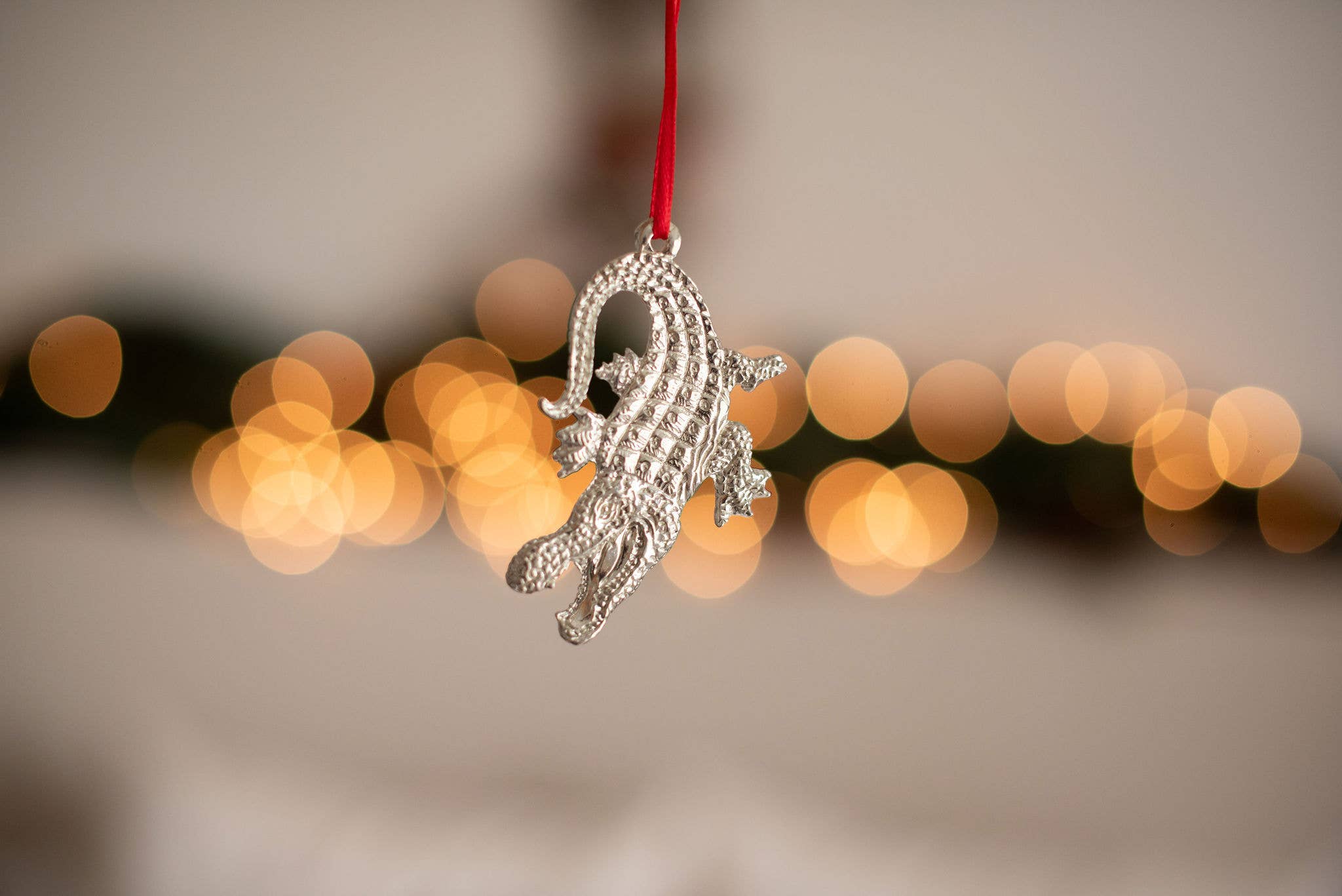 House of Morgan Pewter - Wholesale Ornament - Handmade Alligator Swamp Gator4