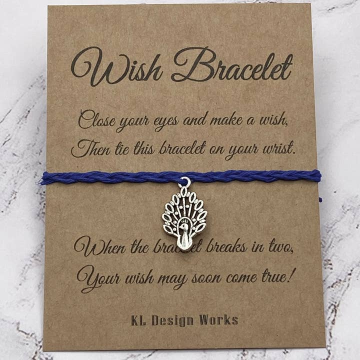 Pulsera Wish - Peacock para venta al por mayor de KL Design Works