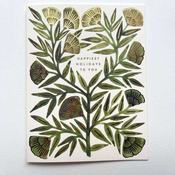 Katharine Watson – wholesale Season’s Greetings card – "Happiest Holidays to You," Holiday Card5