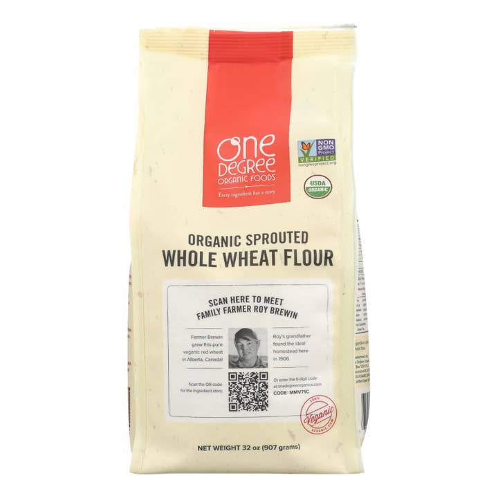 Ware Spark - Wholesale Flour - One Degree Organic Foods Sprouted Flour - Whole Wheat - Case Of 6 - 32 Oz.