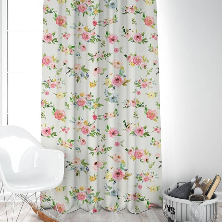 Summer Meadow Blackout Curtains for Girl's Room for wholesale by Empowering Decor