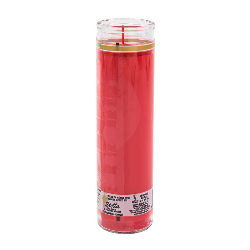 Deluxe Import Trading - Wholesale Candle Holder - Candle- 8''- Red0