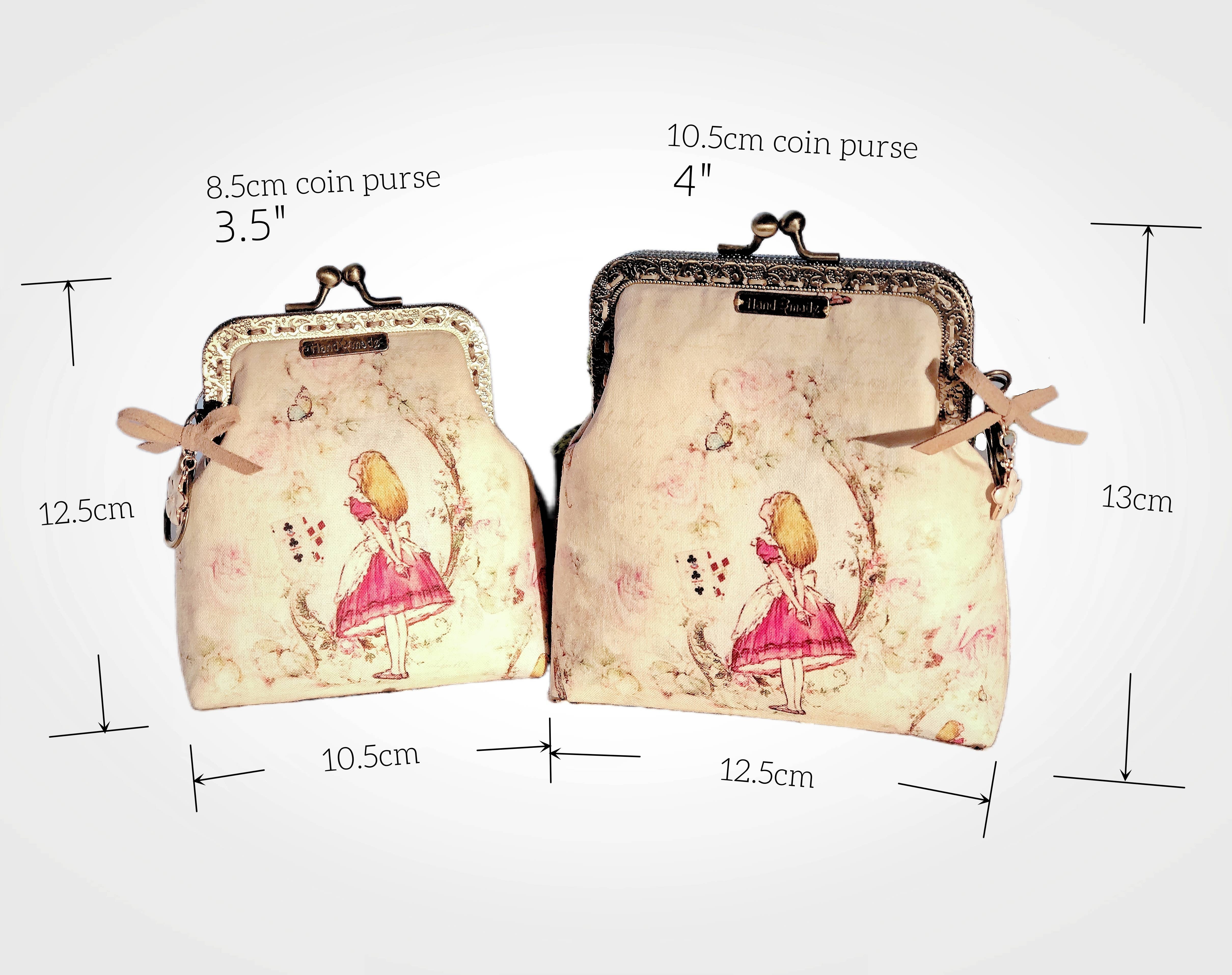 LeisTextileStudio - Wholesale Coin Purse - Women's - Handmade Alice In Wonderland Kiss Lock Coin & Card Purse7