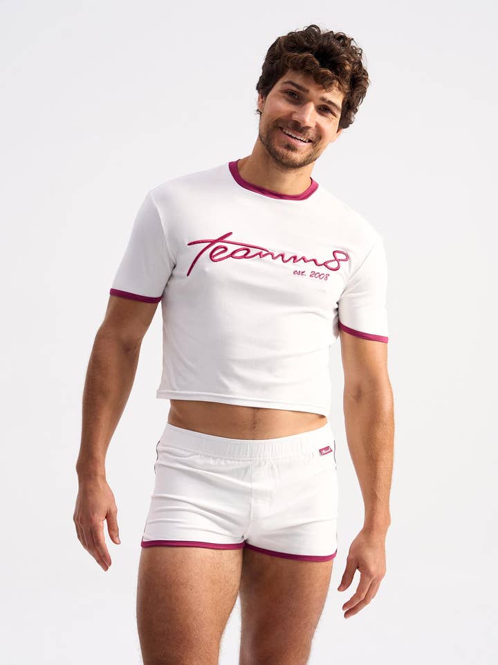 T-shirt corta retrò - Betulla per la vendita all'ingrosso da parte di TEAMM8